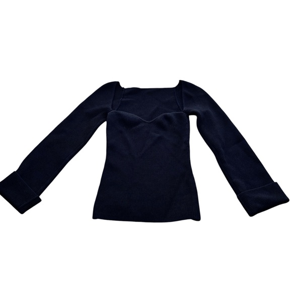 PIXIE MARKET Chiara Knit Black Bustier Top L - Picture 4 of 11